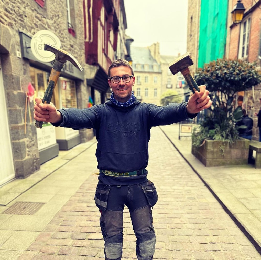 Emilien Couvert alias Le Maçon Breton sur Instagram : J’ai essayé d’autres marques, mais avec Leborgne on n’est jamais déçu !