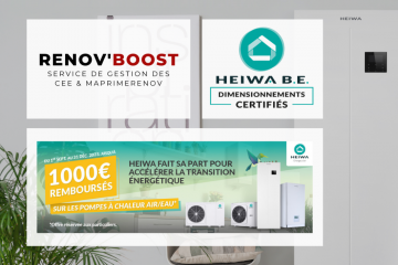 Rénov'Boost, Heiwa B.E., ODR particuliers : trois actions concrètes pour faciliter l’installation de PAC Air/Eau en France !