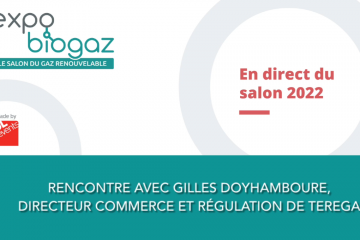 Salon ExpoBiogaz : Gilles Doyhamboure, directeur commerce et régulation de Terega