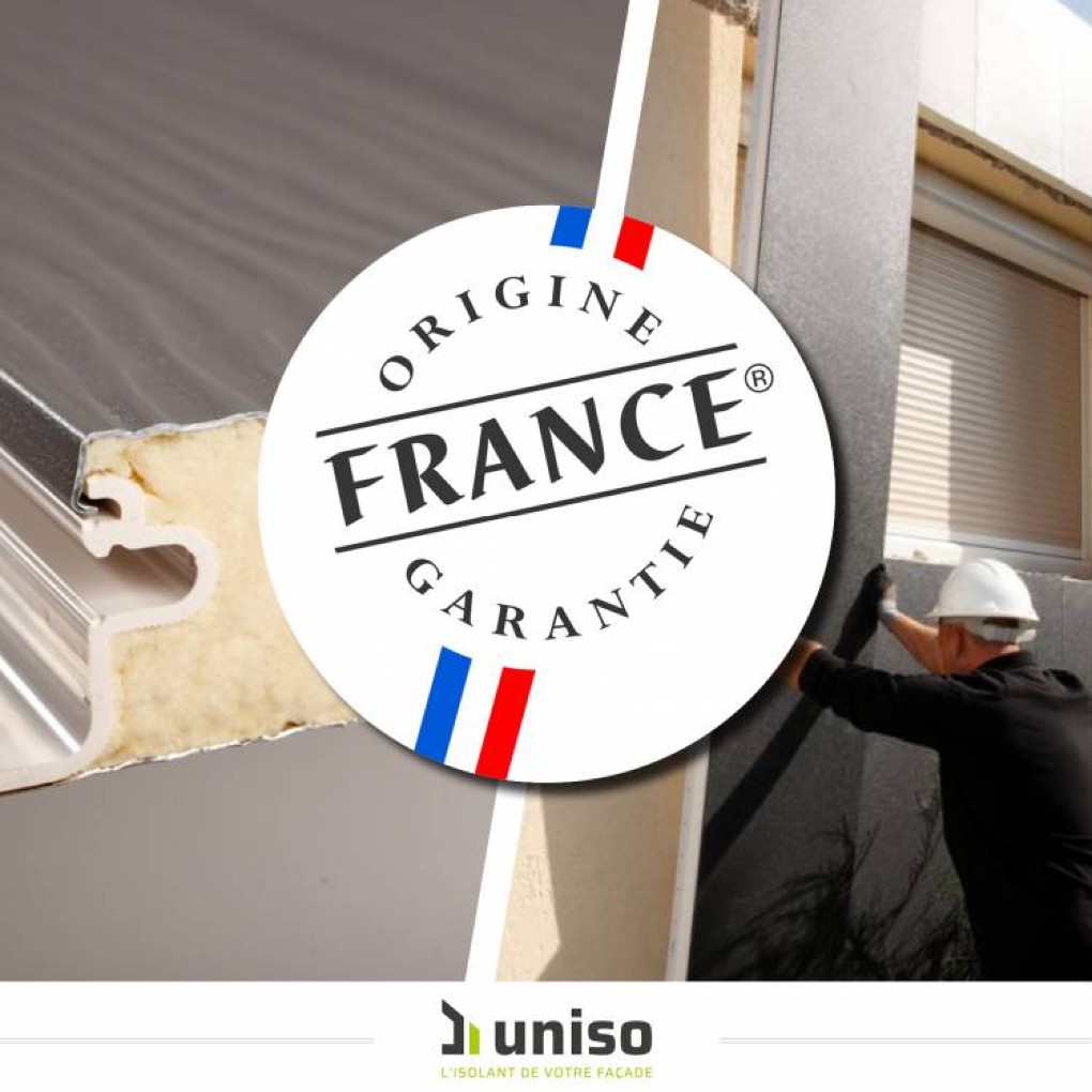 Uniso : 1ère solution d’ITE à obtenir la certification Origine France Garantie !